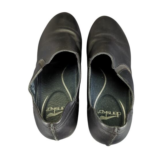 Dansko Lynn Comfort Shoes Black Leather Slip-on Booties Clogs EU 39 Casual Sz 9 - Picture 6 of 8